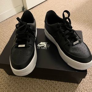 Nike Air Force 1 Sage Low Women’s Platform Sneaker Black